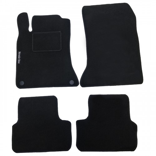 Tappetini Auto In Moquette Per Mercedes Classe B 2013 Con 2 Clip Di Fissaggio